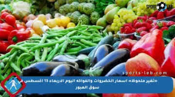 «تغير ملحوظ» أسعار الخضروات والفواكه اليوم الأربعاء 13 أغسطس في سوق العبور